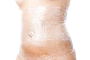 Cosmetic wrap. Caring for the female body. False advertising - weigh loss fads